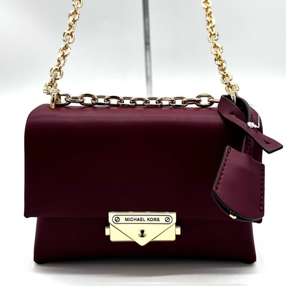 Michael Kors Cece Small Shoulder Bag Dark Cherry (NWT) - Picture 4 of 13